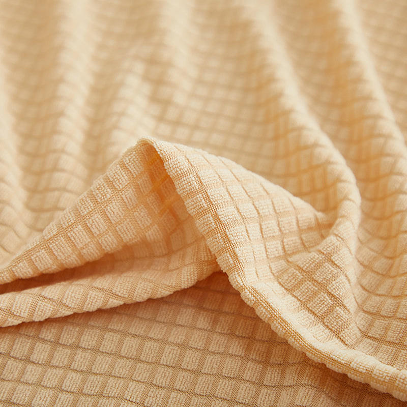 Housse de coussin de canapé déperlante, Sable, posée sur les coussins d'assise et de dossier d'un canapé — vue 7