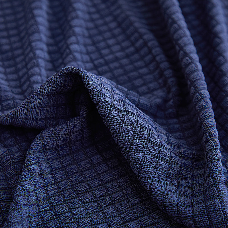 Housse de coussin de canapé déperlante, Bleu indigo, posée sur les coussins d'assise et de dossier d'un canapé — vue 7