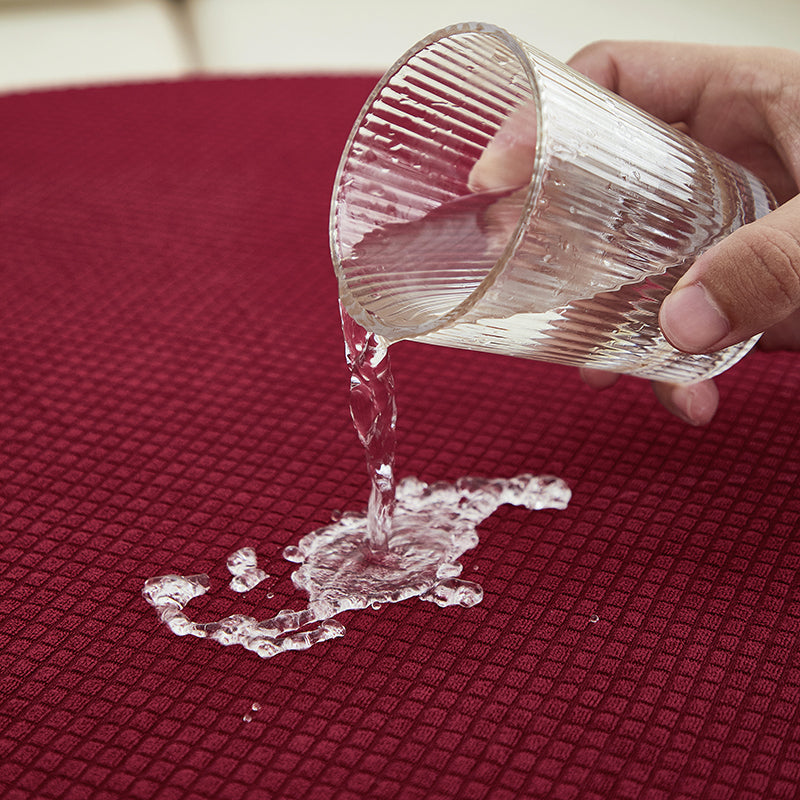 Housse de coussin de canapé déperlante, Bordeaux foncé, posée sur les coussins d'assise et de dossier d'un canapé — vue 8