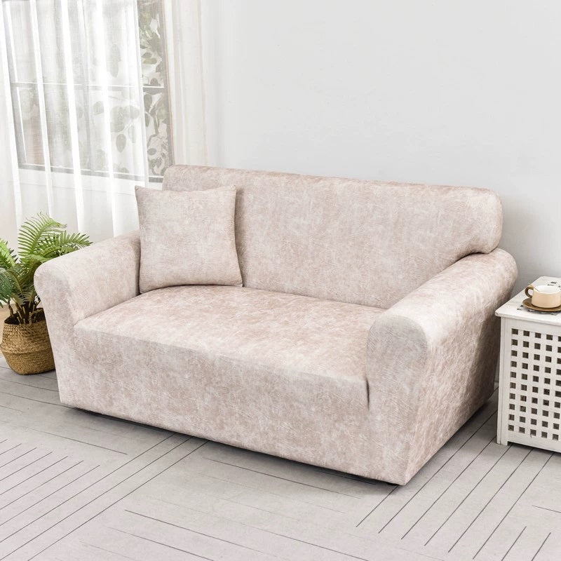 Crème - Housse de Canapé en Simili cuir Imperméable