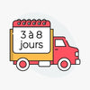 Icône de camion de livraison rapide indiquant que La Maison des Housses livre en 3 à 8 jours.