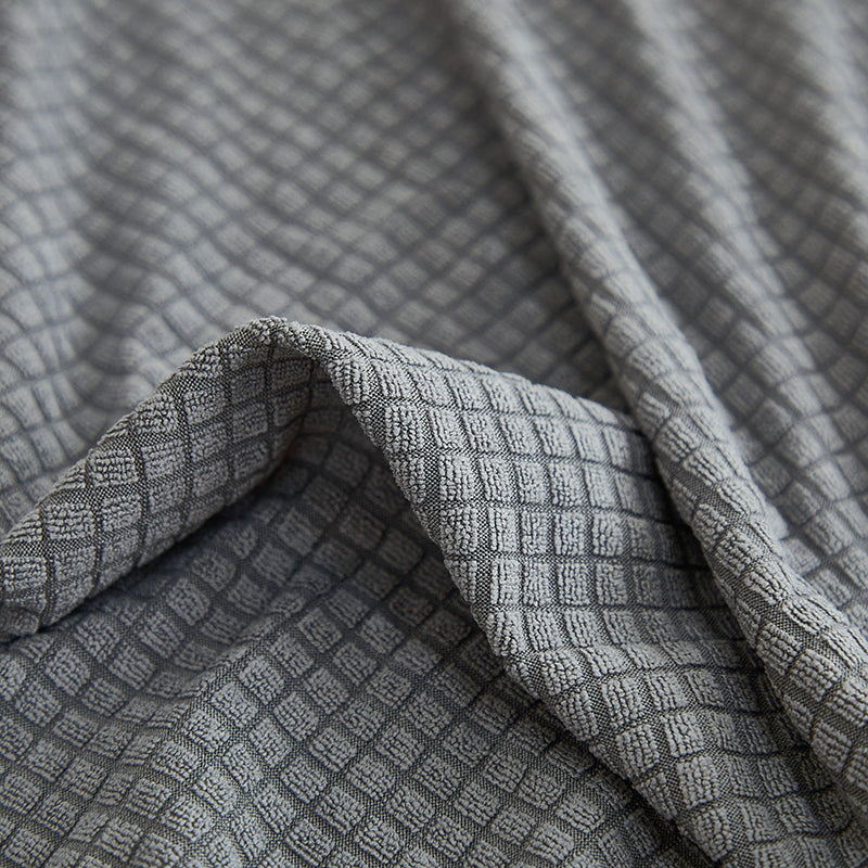 Housse de coussin de canapé déperlante, Gris clair, posée sur les coussins d'assise et de dossier d'un canapé — vue 7