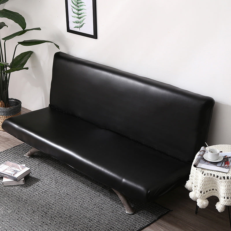 Housse de clic-clac en simili cuir, Noir onyx, posée sur un clic-clac — vue 3