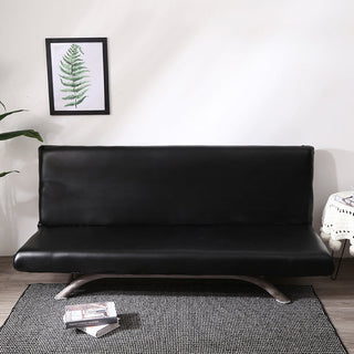Housse de clic-clac en simili cuir, Noir onyx, posée sur un clic-clac