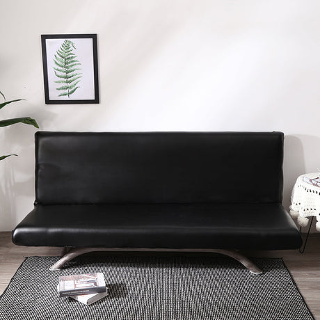 Housse de clic-clac en simili cuir, Noir onyx, posée sur un clic-clac