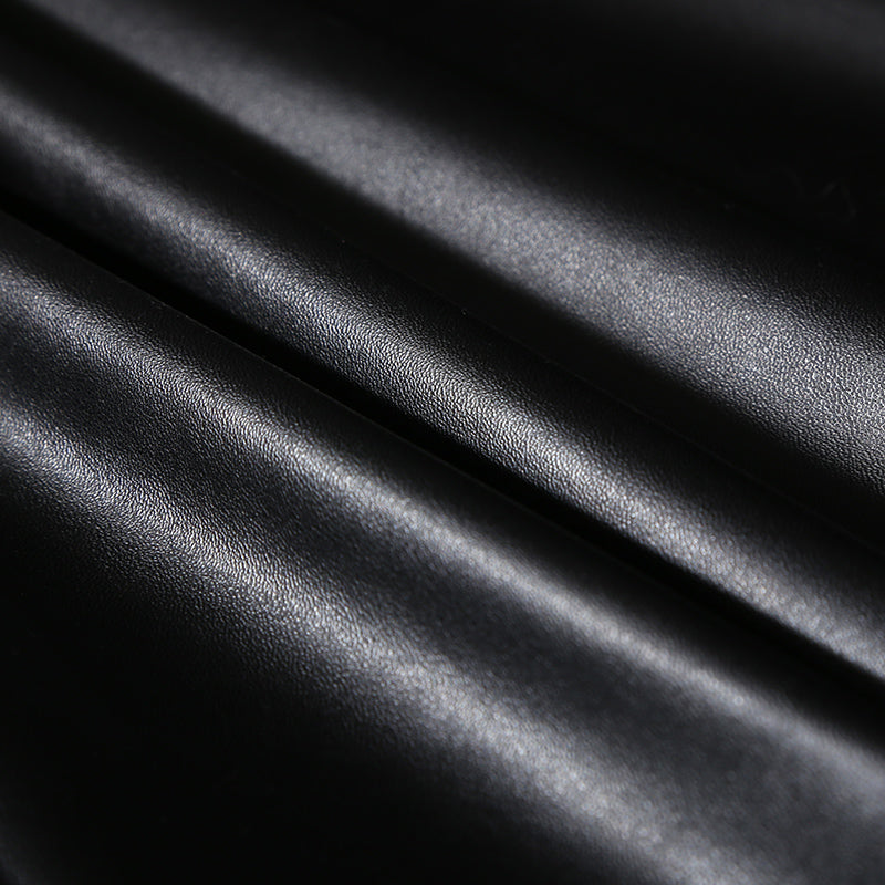 Housse de clic-clac en simili cuir, Noir onyx, posée sur un clic-clac — vue 6