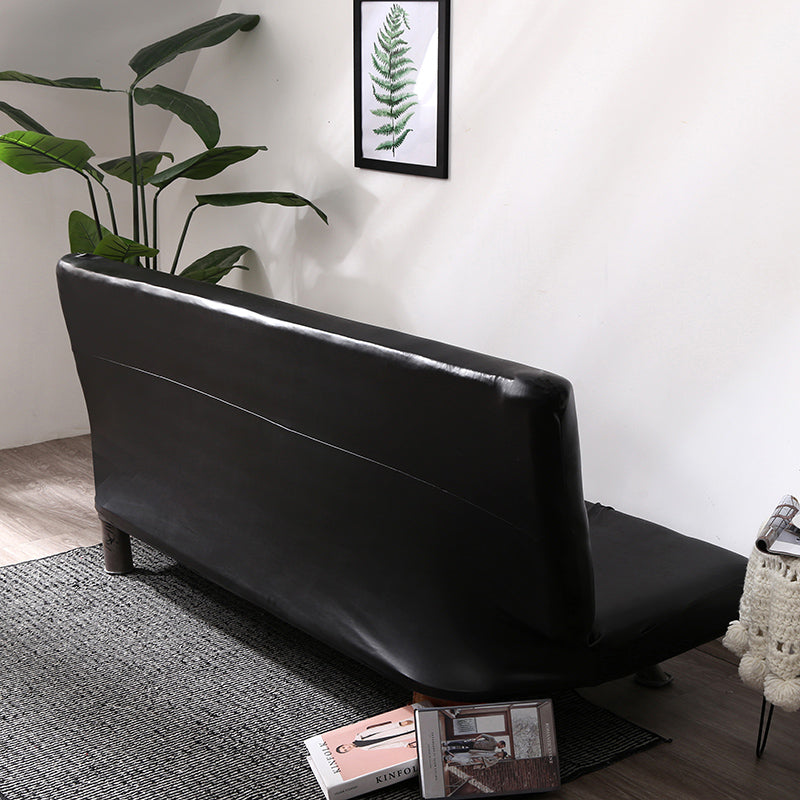 Housse de clic-clac en simili cuir, Noir onyx, posée sur un clic-clac — vue 4