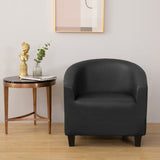 Noir - Housse en Simili cuir Imperméable pour Fauteuil Cabriolet