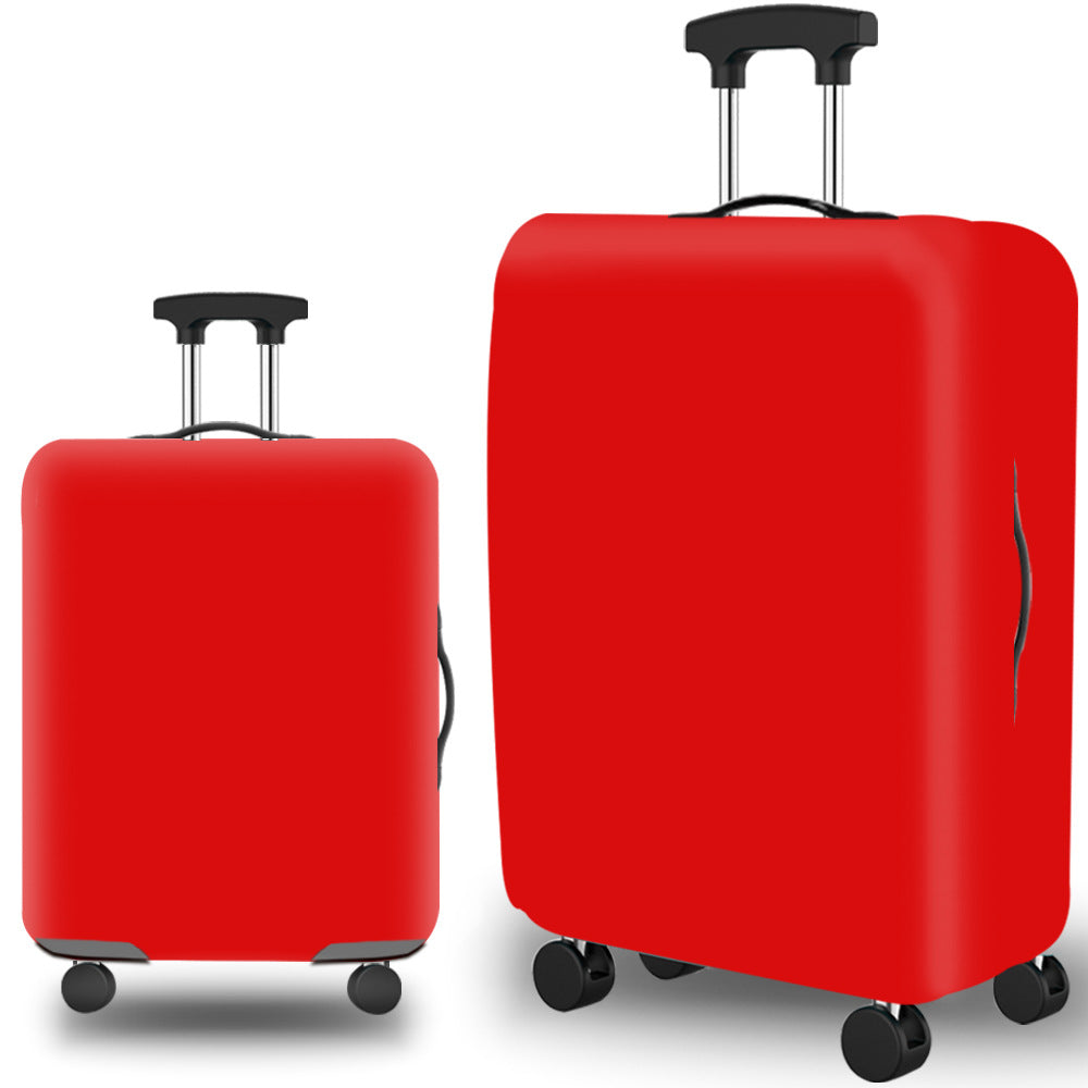 Housse de valise unie rouge