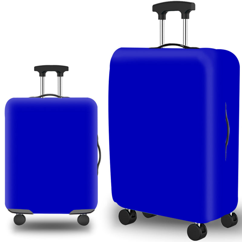 Housse de valise unie bleue