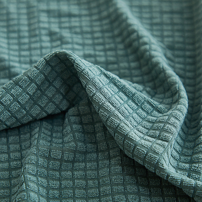 Housse de coussin de canapé déperlante, Vert-de-gris, posée sur les coussins d'assise et de dossier d'un canapé — vue 7