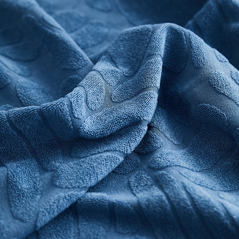 Bleu ciel - Housse polaire pour coussins de canapé - Motif Palmier La Maison des Housses