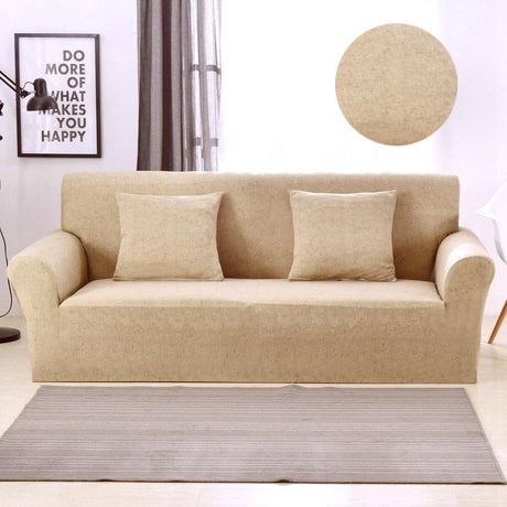 Housse de canapé extensible Beige sable
