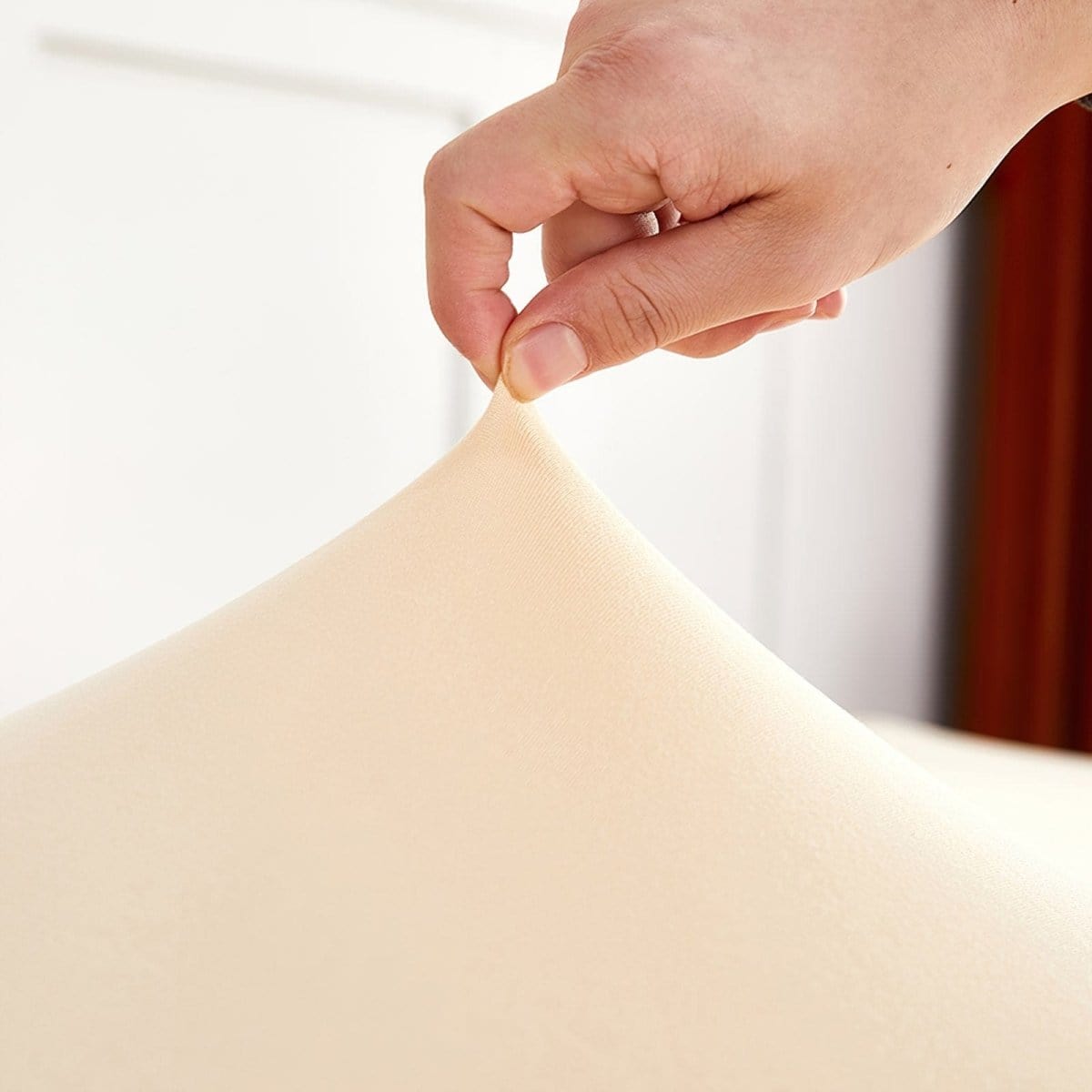 Housse de canapé extensible Beige — vue 3
