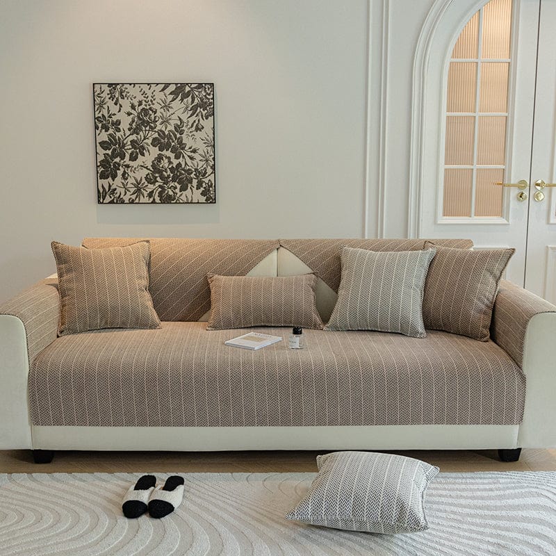 CYCMACO Housse De Canape Velour 2 Places, Housse Canape Extensible avec Accoudoirs, Universelle Sofa Cover Antidérapante, Protection Couvre Canapé Anti Poils Animaux, Lavable, Vert Foncé
