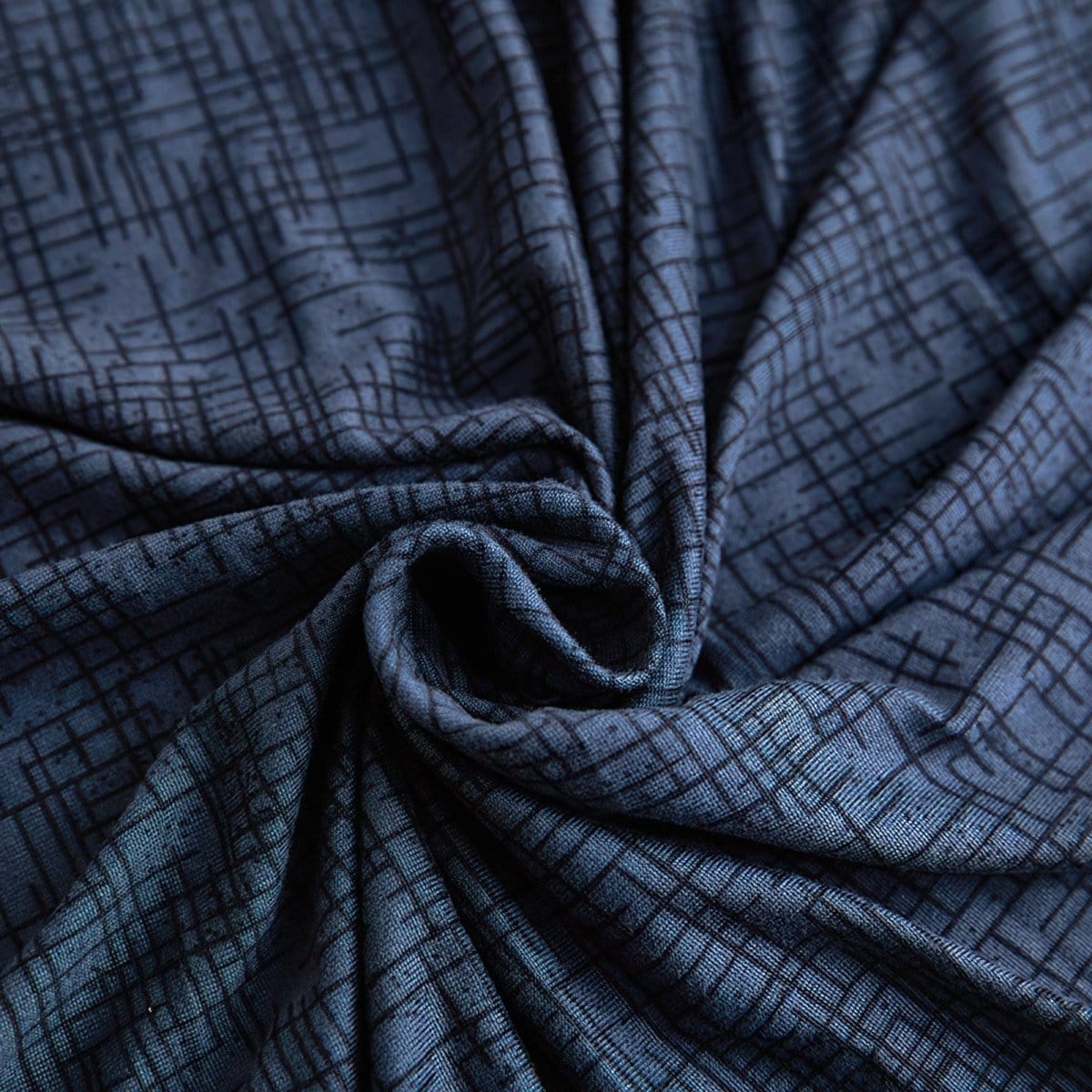 Housse de canapé extensible Bleu marine chiné — vue 9