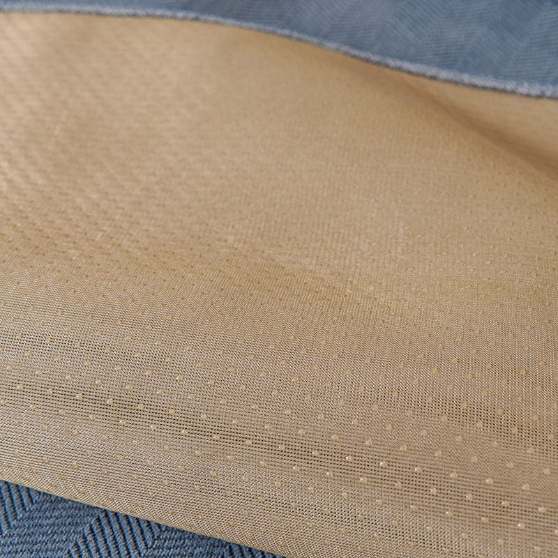 Housse de canapé EasyCover chenille, Bleu chenille, posée sur un canapé — vue 5