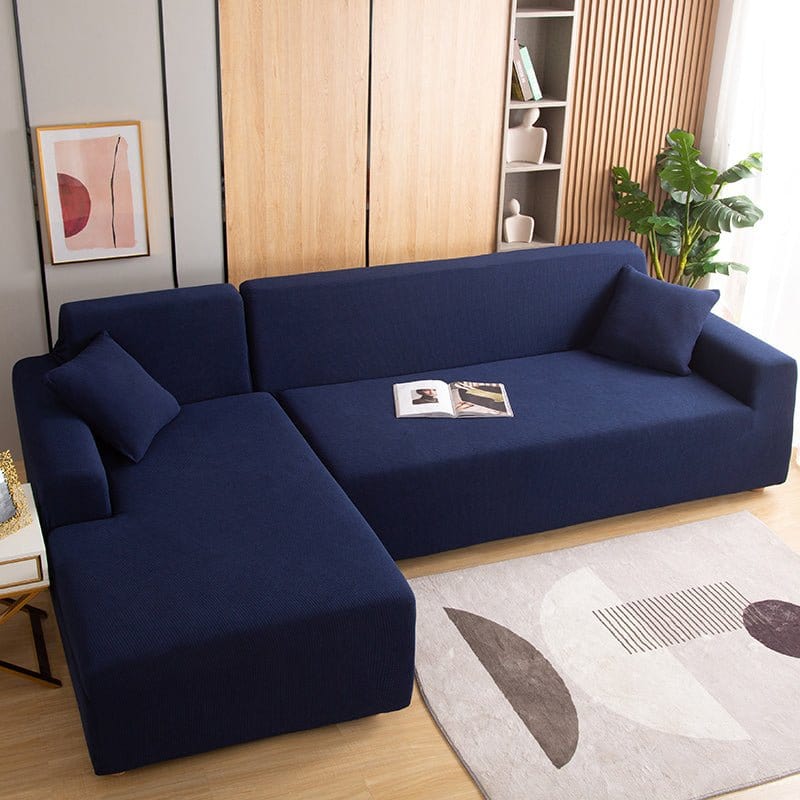 Housse de canapé déperlante Bleu marine — vue 4