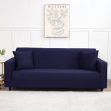 Housse de canapé extensible Bleu marine
