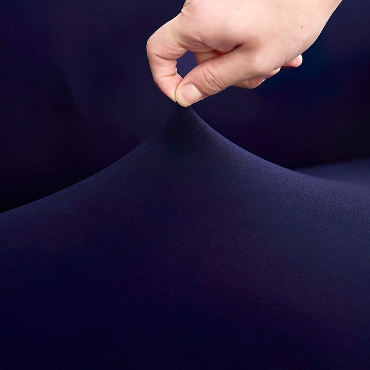 Housse de canapé extensible Bleu marine — vue 3