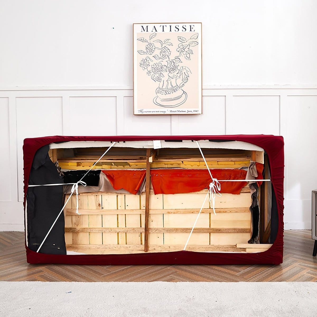 Housse de fauteuil déperlante Bordeaux foncé — vue 7