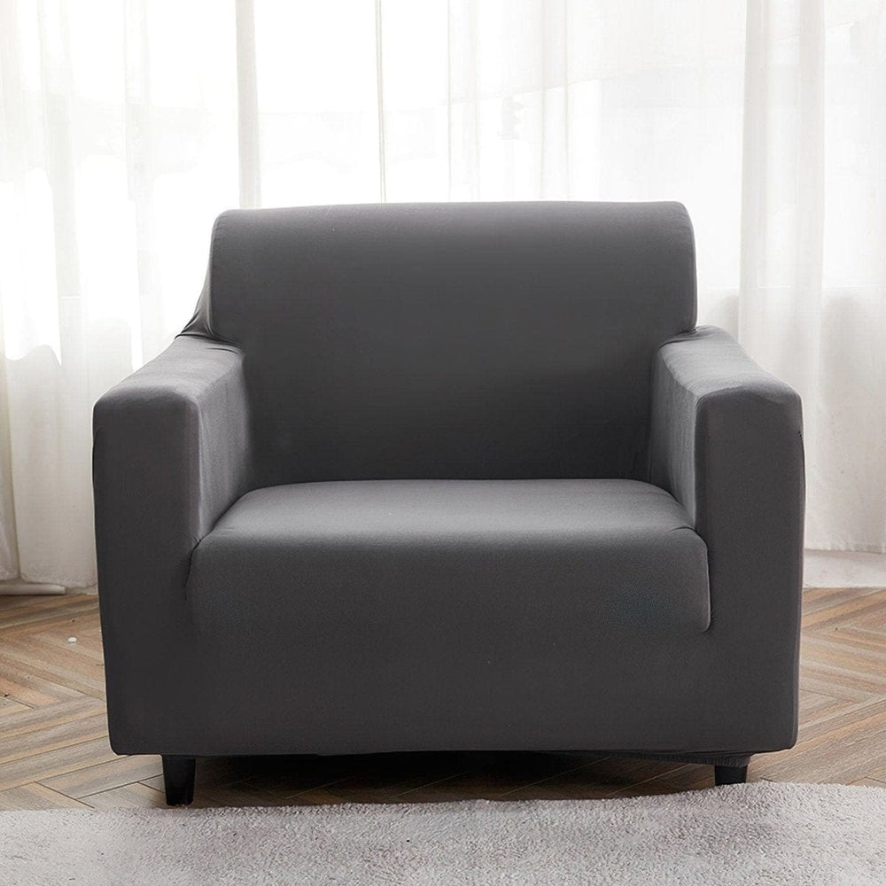 Housse de fauteuil extensible Gris anthracite