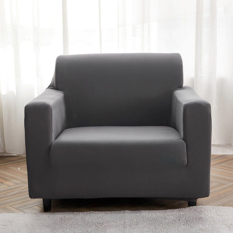 Housse de fauteuil extensible Gris anthracite