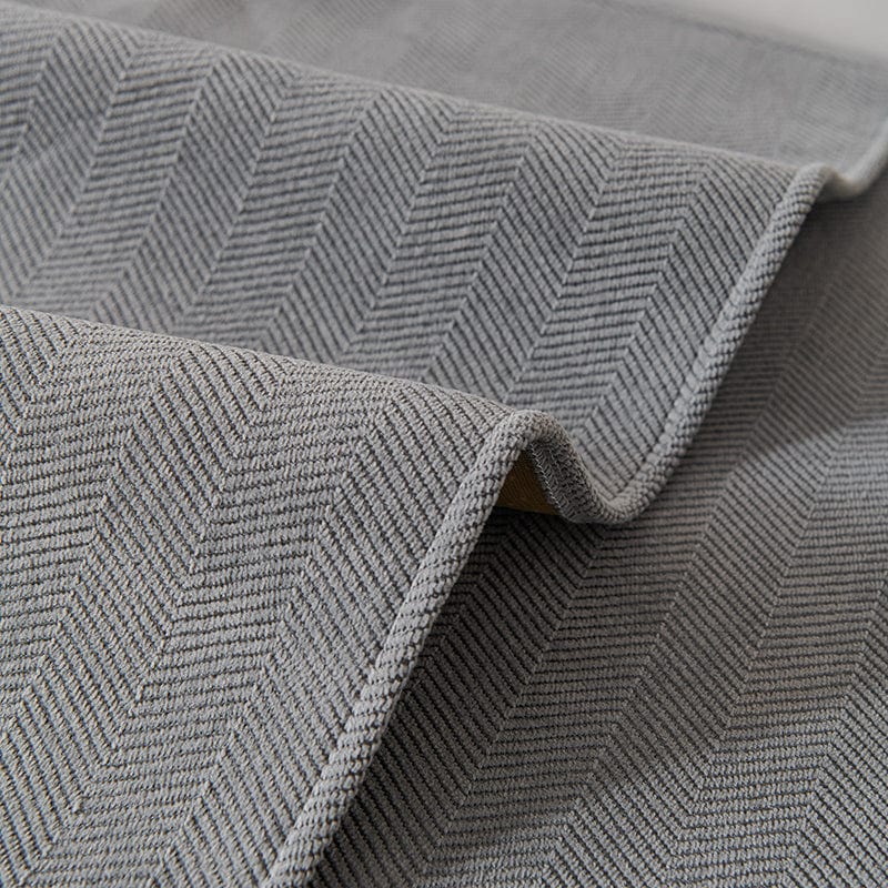 Housse de canapé EasyCover chenille, Gris, posée sur un canapé — vue 6