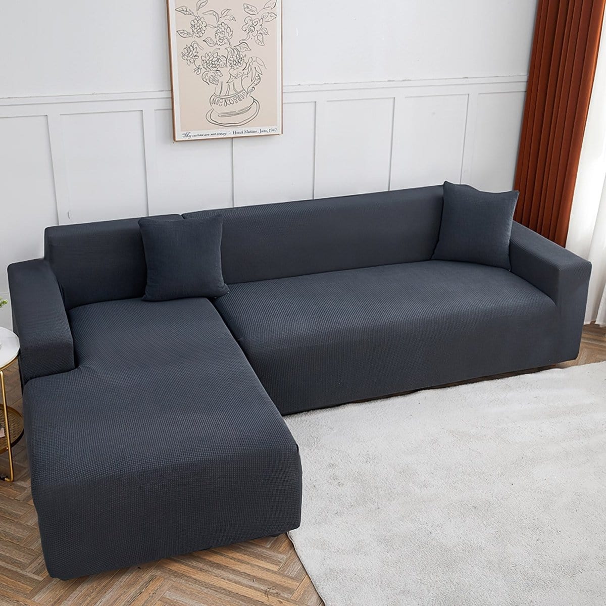 Housse de canapé déperlante Gris — vue 2