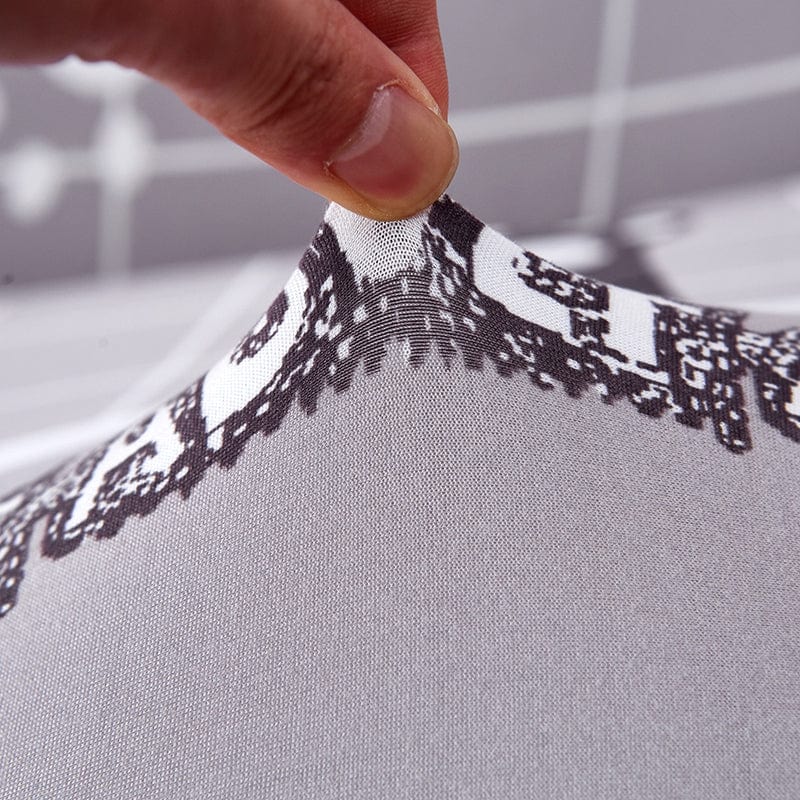 Housse de canapé extensible Gris pattes — vue 2
