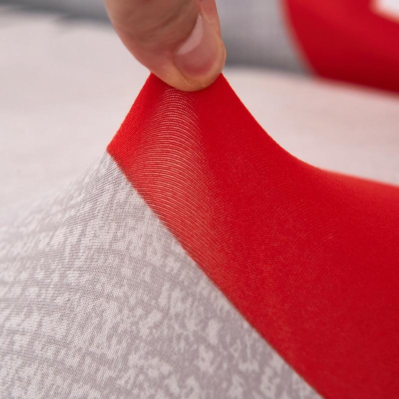 Housse de canapé extensible Gris bouches rouges — vue 2