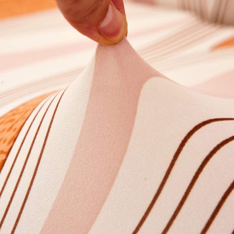 Housse de canapé extensible Terracotta ondulations — vue 3