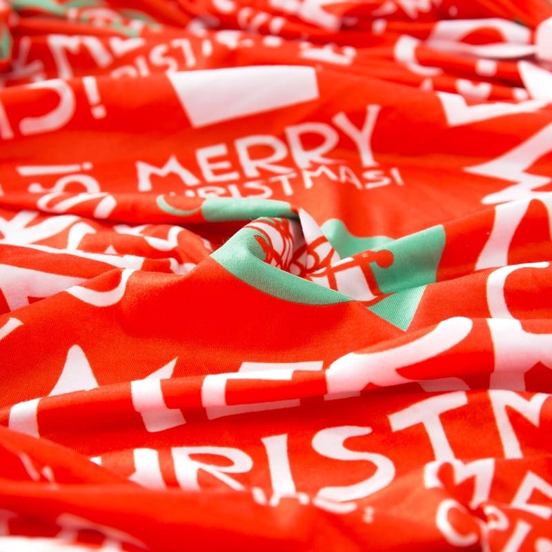 Housse de canapé extensible de Noël, Rouge lettrage de Noël — vue 4
