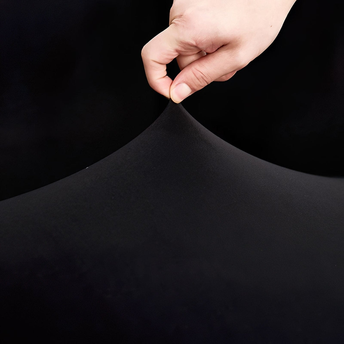 Housse de canapé extensible Noir — vue 4