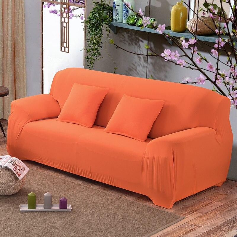 Housse de canapé extensible Orange