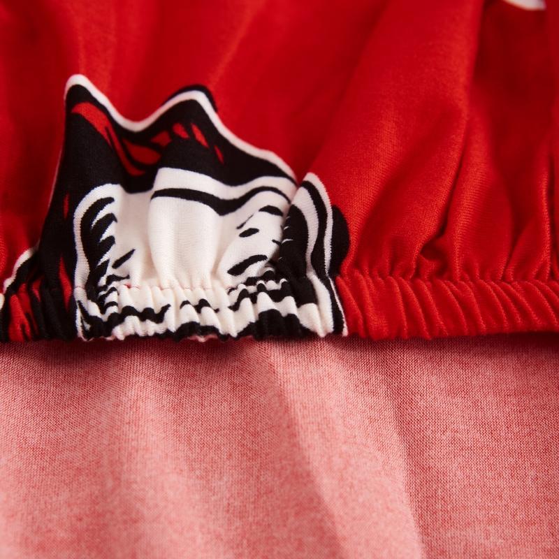 Housse de canapé extensible de Noël, Rouge Père Noël — vue 3