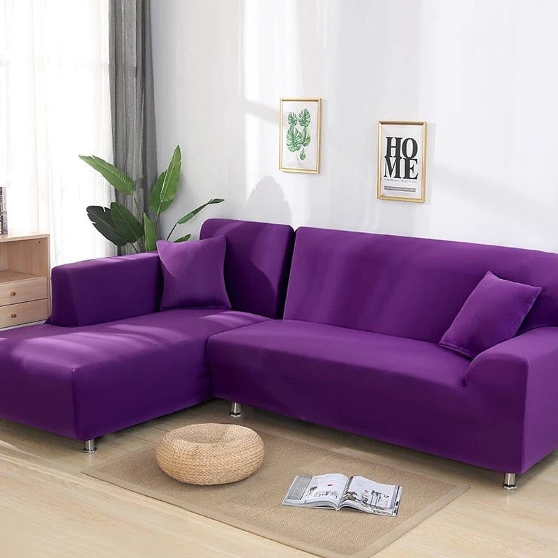 Housse de canapé extensible Pourpre — vue 2
