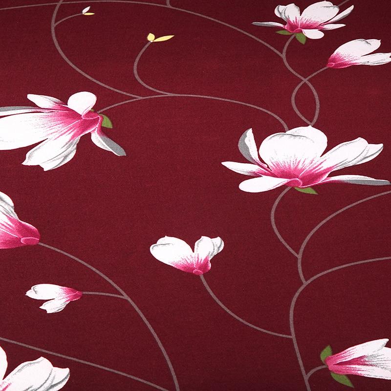 Housse de canapé extensible Bordeaux fleuri — vue 3