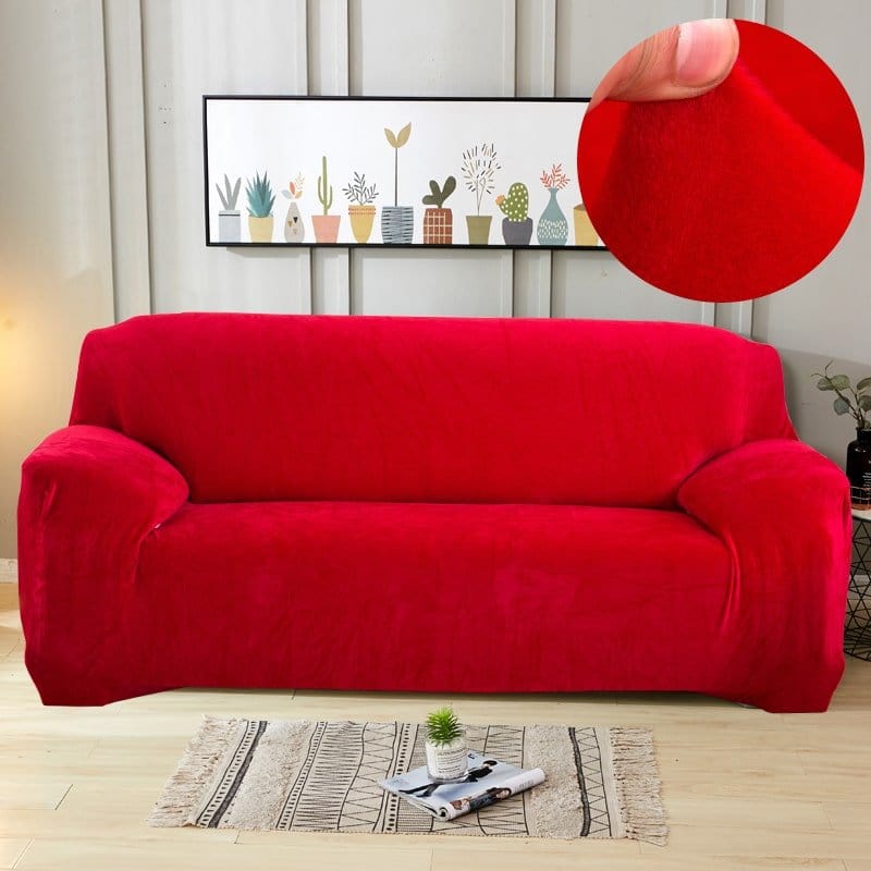 Housse de canapé en velours Rubis — vue 3