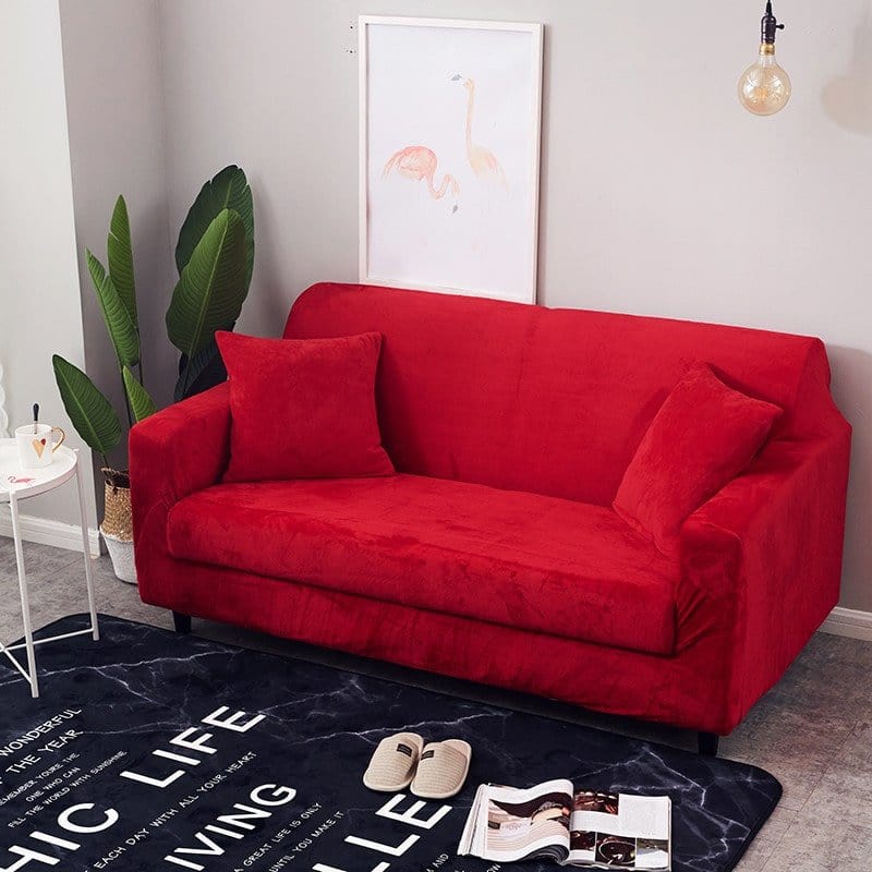 Housse de canapé en velours Rubis — vue 4