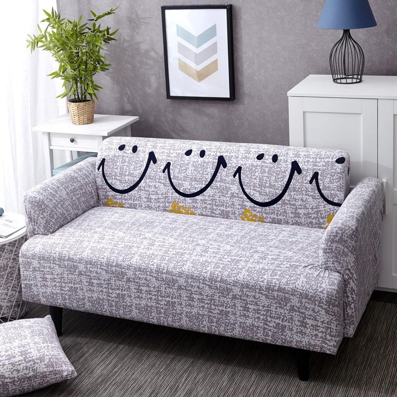 Housse de canapé extensible Gris sourires — vue 3