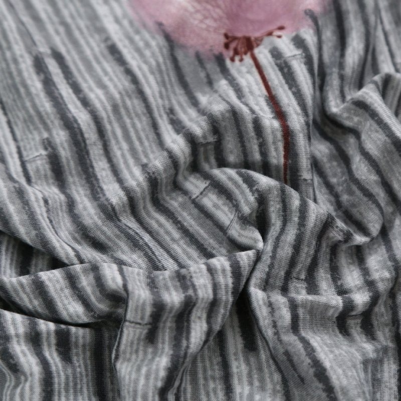 Housse de canapé déperlante Gris pompons roses — vue 11