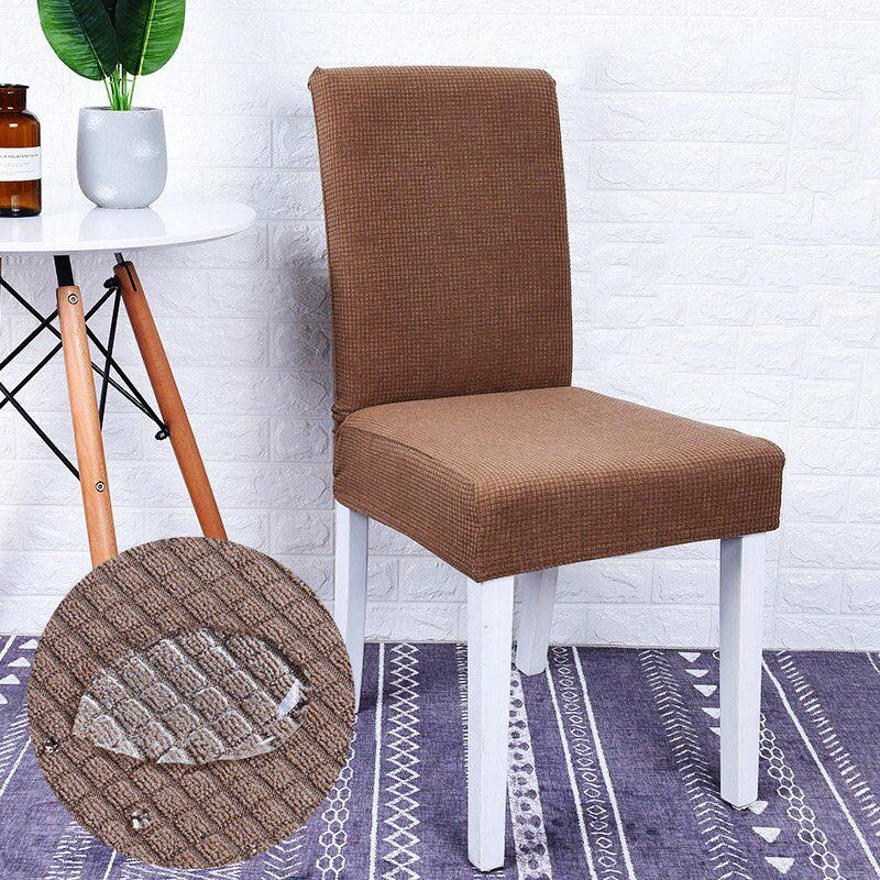 Housse de chaise déperlante, Caramel, posée sur une chaise — vue 2