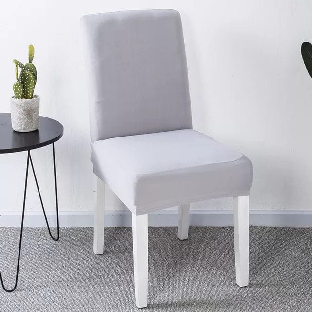 Housse de chaise extensible Gris clair
