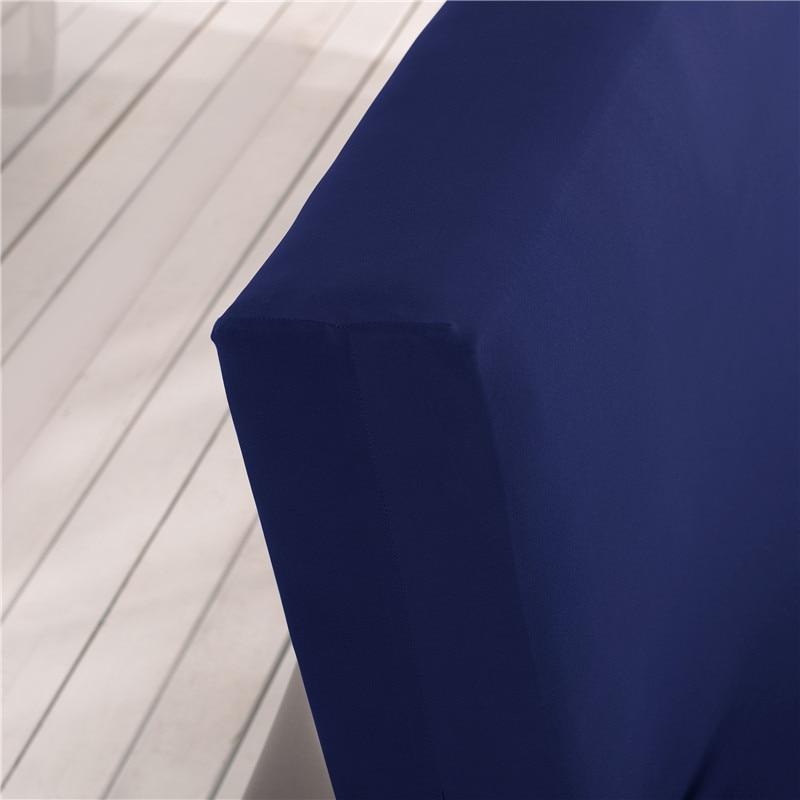 Housse de clic-clac extensible, Bleu marine, posée sur un clic-clac — vue 4