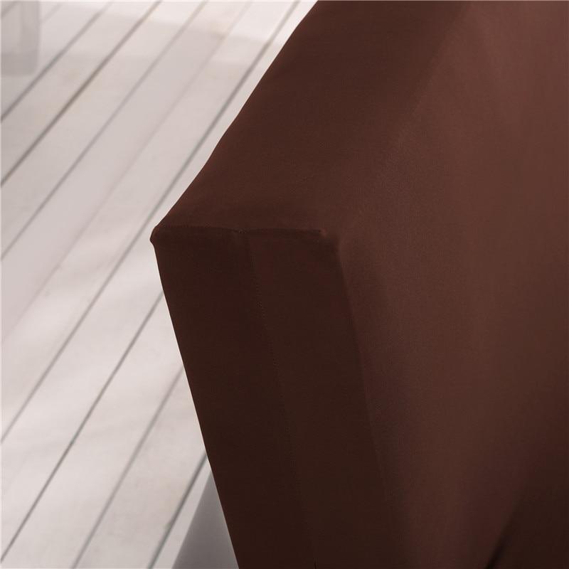Housse de clic-clac extensible, Chocolat, posée sur un clic-clac — vue 4