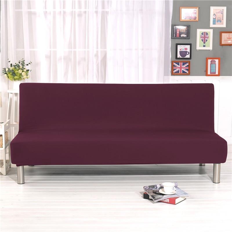 Housse de clic-clac extensible, Aubergine, posée sur un clic-clac — vue 2