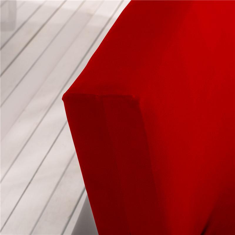 Housse de clic-clac extensible, Rouge, posée sur un clic-clac — vue 4