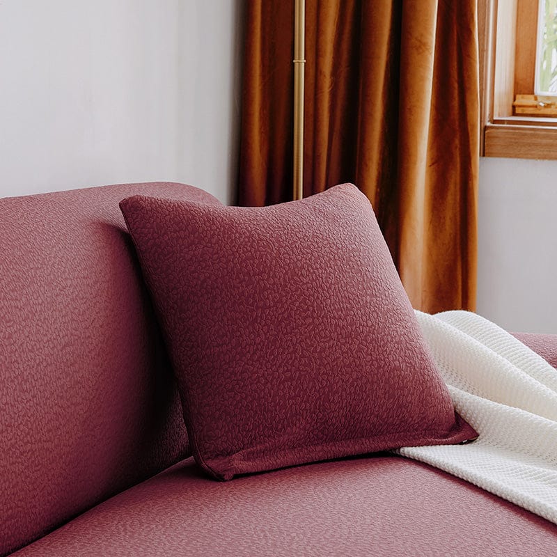 Housse coussin Rouge - 1 pièce - Housses 100% Waterproof et Ultra résistantes extensible de coussin 45 CM X 45 CM La Maison des Housses
