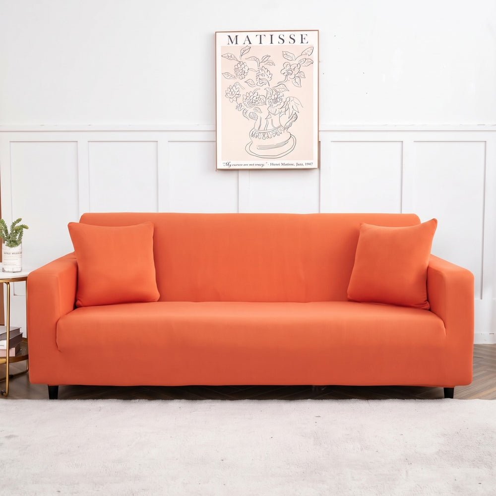 Housse de canapé extensible Orange
